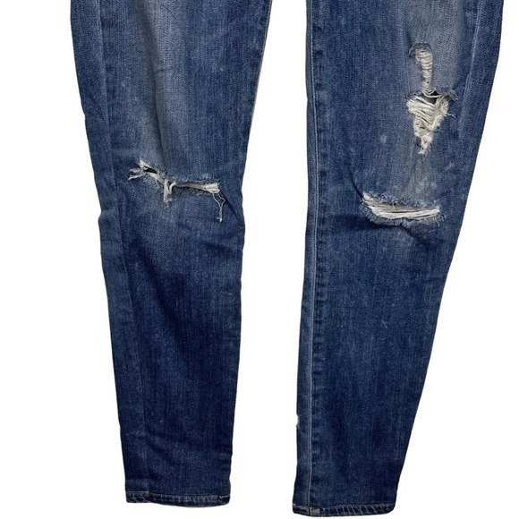 Agolde Women’s  Sophie Medium Wash Distressed Jean Size 30 - Picture 4 of 11